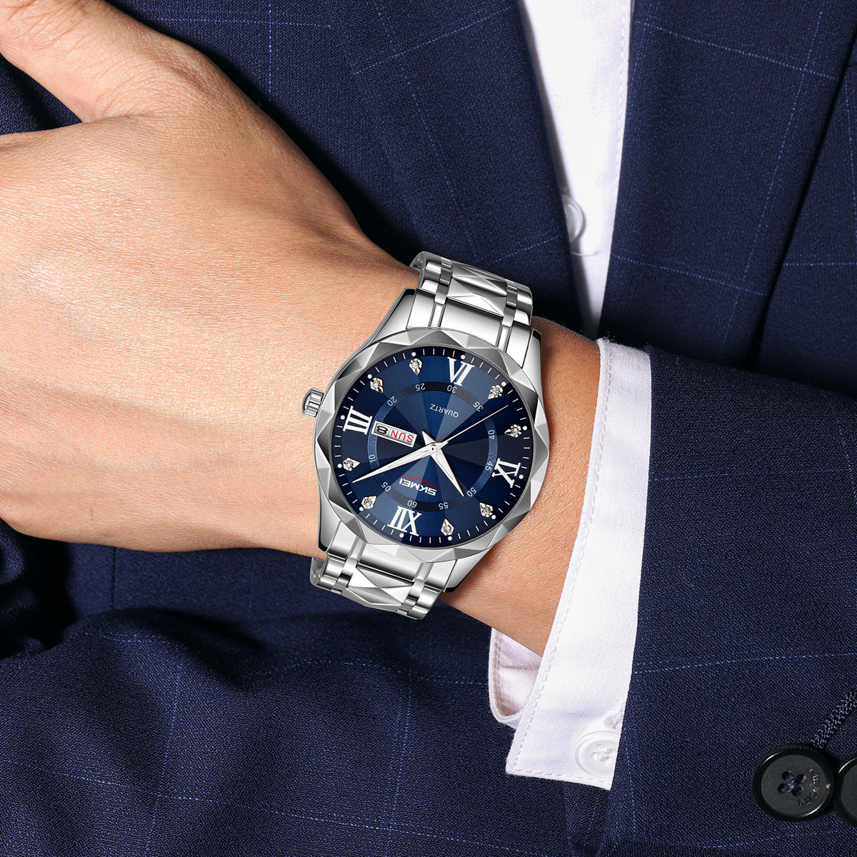 Momentum Watch English Calendar Foreign Trade Simple Quartz Watch Couple Pair Watch Luminous Waterproof Guangzhou Watch For Men